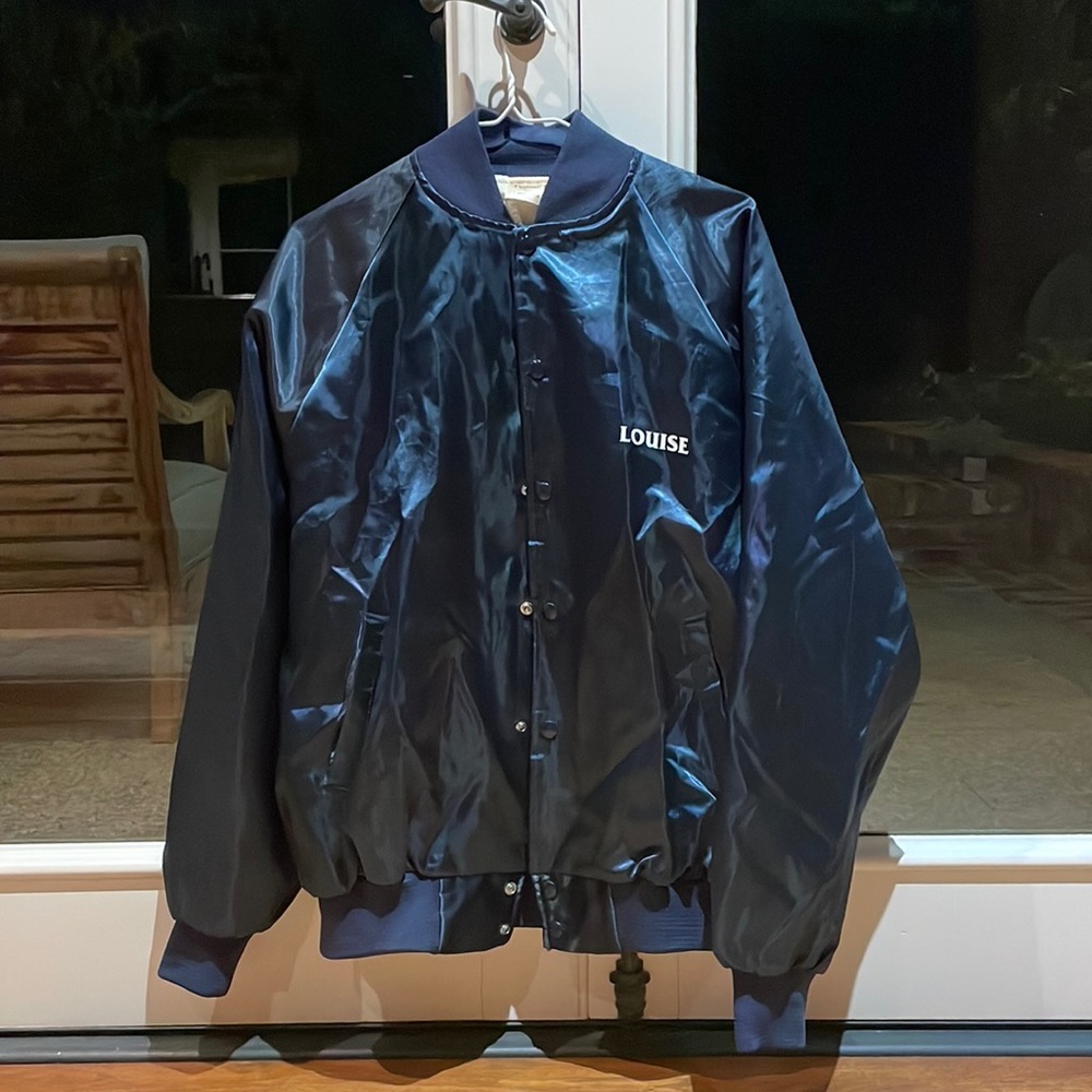 Vintage navy windbreaker